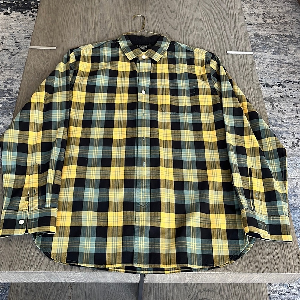 Grayers Mens Plaid Sportshirt EUC - Large